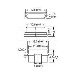 Slika za QUARZE KRISTAL SMD 30 MHz