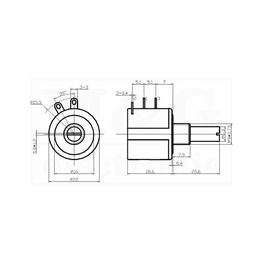 Picture of POTENCIOMETAR VIŠEOBRTNI Tip WXD3540 5K