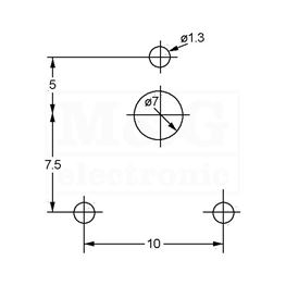 Picture of POTENCIOMETAR TRIMER CA14NV 1K