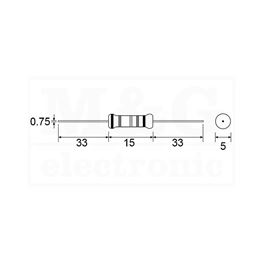 Picture of OTPORNIK METALOSLOJNI 3W 5% 100R