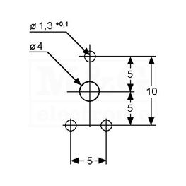 Slika za POTENCIOMETAR TRIMER PT10LV 5M