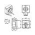Slika za POTENCIOMETAR TRIMER CA9PV 22K