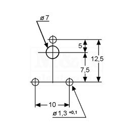 Slika za POTENCIOMETAR TRIMER PT15NV 100K