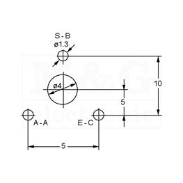 Slika za POTENCIOMETAR TRIMER CA9PV 22K