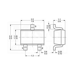 Slika za DIODA BAT54W Smd