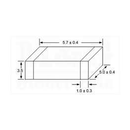 Picture of KONDENZATOR SMD KERAMIČKI MLCC 2220 1µF