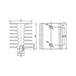 Slika za ALUMINIJUMSKI HLADNJAK RHT 1