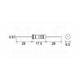 Slika za OTPORNIK ŽIČANI 5W 5% 0R82