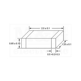 Slika za KONDENZATOR SMD KERAMIČKI MLCC 0805 56nF