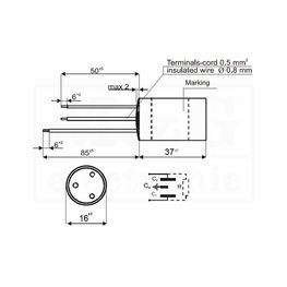 Slika za KONDENZATOR RSO KSPpz 0,1µF+2X2,7nF