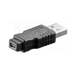 Slika za USB ADAPTER A MUŠKI / Mini USB 5 PINA ŽENSKI