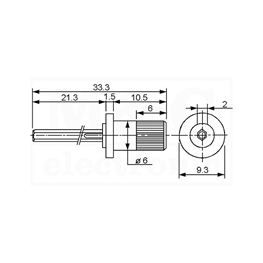 Picture of OSOVINA ZA TRIMER POTENCIOMETRE ACP CA9M 12/21 MM