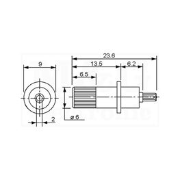 Picture of OSOVINA ZA TRIMER POTENCIOMETRE ACP CA9M 20 MM