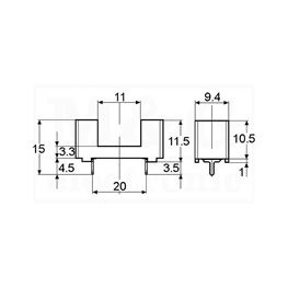 Slika za NOSAČ OSIGURAČA 5X20 PCB SA POKLOPCEM