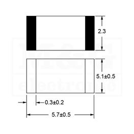 Slika za KONDENZATOR SMD BLOK 330nF 63V