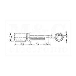 Slika za KONDENZATOR LOW ESR 33µF 100V