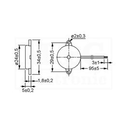 Picture of PIEZO ELEMENT PT-2060WQ