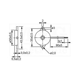 Slika za PIEZO ELEMENT PT-2728WQ