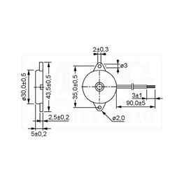 Slika za PIEZO ELEMENT PT-2745WQ