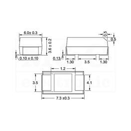 Picture of KONDENZATOR SMD TANTAL E 220µF 10V