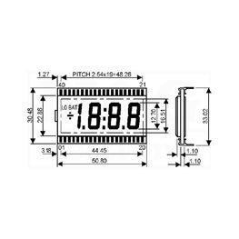 Picture of DISPLEJ LCD DE113RS-20/6.35