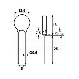 Picture of OTPORNIK VDR-VARISTOR V14 K13