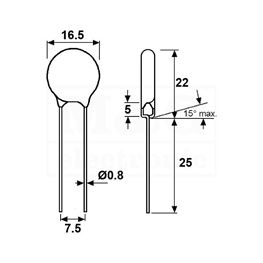 Picture of OTPORNIK VDR-VARISTOR V30 K17