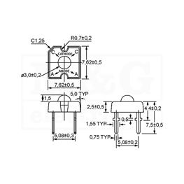 Slika za LE DIODA SUPER FLUX 3MM BELA