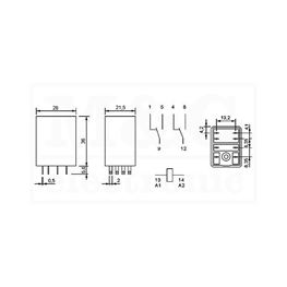 Slika za RELEJ OMRON MY2-02-US-SV 2xU 5A 220/240 V AC