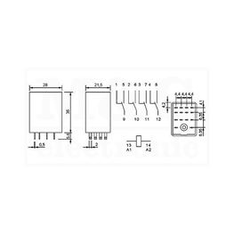 Slika za RELEJ OMRON MY4 4xU 5A 110/120 V AC