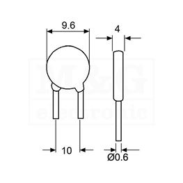 Picture of KONDENZATOR KERAMIČKI 10nF 3KV