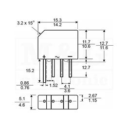 Slika za GREC ISPRAVLJAČ MINI Tip A 600V 2A