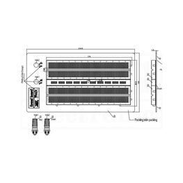 Slika za PROTOBOARD PLOČA 2x630+100 KONTAKTA+KLEME