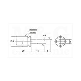 Slika za KONDENZATOR LOW ESR 1000µF 25V