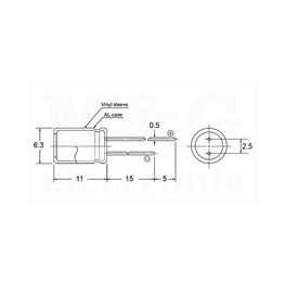 Picture of KONDENZATOR LOW ESR 100µF 25V