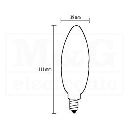 Slika za SIJALICA LED LS-C37-WW-E14/5