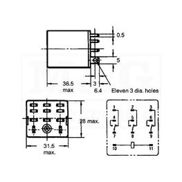 Picture of RELEJ OMRON LY3-AC110 10A 110V AC