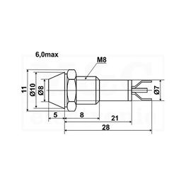 Slika za SIGNALNI ELEMENT IND8 B 220V PLAVI