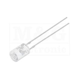 Slika za LE DIODA ULTRA 5MM BELA TOPLA 1120-1560 mcd 100°