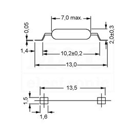 Slika za REED SENZOR MK23-80-B-2