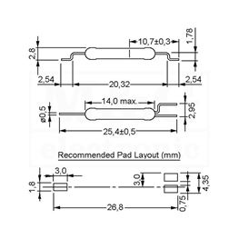 Slika za REED SENZOR MK23-90-C-2