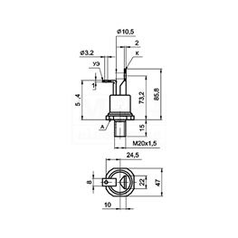 Slika za TIRISTOR T-100  100A 900V