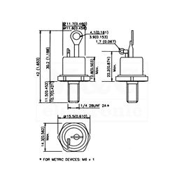 Slika za TIRISTOR T 122  25A 1000V