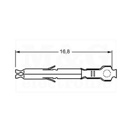 Slika za KONTAKT PIN AMP 170366-1 ŽENSKI