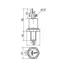 Slika za TIRISTOR T-132 50A 600V