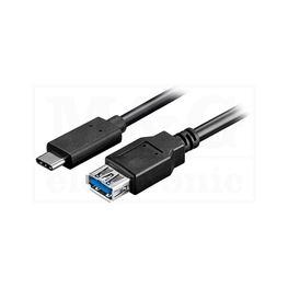 Picture of KABL USB C MUŠKI - USB A ŽENSKI HS 3.0 0,2m