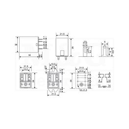 Slika za RELEJ RAYEX LB2HN-48DTS 2xU 10A 48V DC