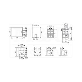 Slika za RELEJ RAYEX LB2N-12ATP 2xU 10A 12V AC