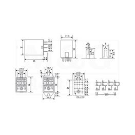 Picture of RELEJ RAYEX LB4HN-48ATP 4xU 5A 48V AC