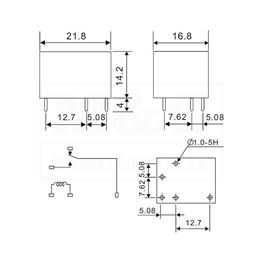 Slika za RELEJ RAYEX LT-24G 1xU 10A 24V DC